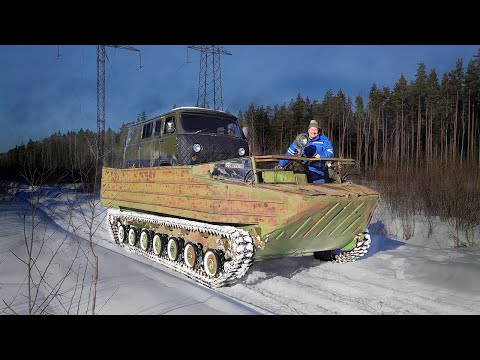 Видео: Буханка на гусеницах за 24 часа / К-61 лесной эвакуатор