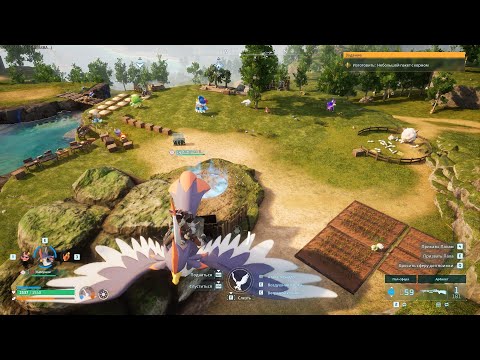 Видео: Гринд и домашние дела на базе. Новый хомячок и леволошадь. Palworld #4