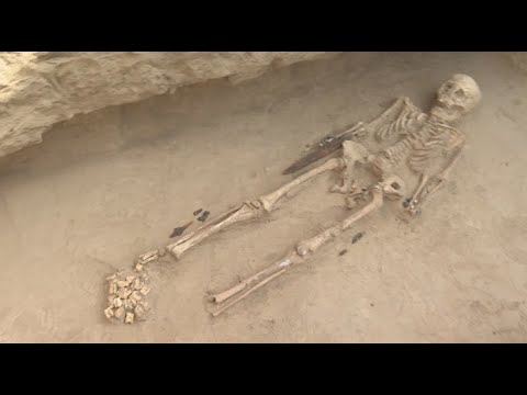 Видео: Түркістан облысында жауынгер әйелдің қорымы табылды