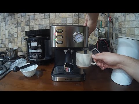 Видео: Кофеварка рожковая Kitfort KT-7293 Обзор инструкция применения