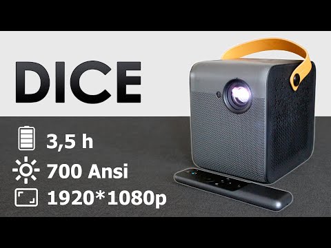 Видео: FORMOVIE DICE ПРОЕКТОР от XIAOMI на АККУМУЛЯТОРЕ Full HD DLP 700 Ansi Обзор