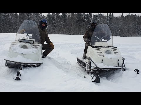 Видео: Буран на двух лыжах сравнения управляемости.