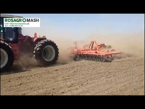 Видео: Демонстрационный показ бороны дисковой БДМ-8х4/0,9, производства Белагромаш-Сервис им В.М. Рязанова.