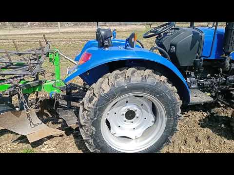 Видео: ДонгФенг 244 Оранка 2021 Плуг Бомет 2-25 з передплужниками....