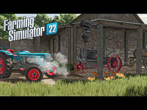 Видео: Первый пуск тракторов на заброшенной ферме | Farming Simulator 22