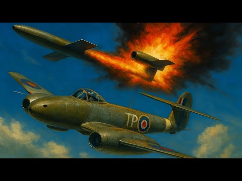 Видео: Первый английский реактивный истребитель.