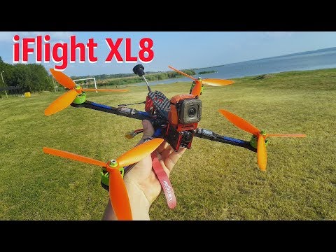 Видео: Тесты Жирной гонки на раме iFlight XL8 . Отлично наваливает и очень тихо!