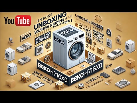 Видео: Розпаковка пральної машини Beko HTE7616X0: Пральна та сушильна машина 2-в-1