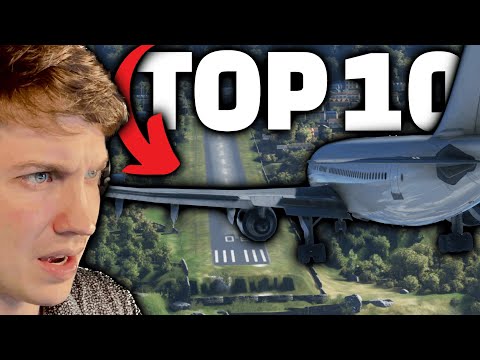 Видео: 10 САМЫХ ОПАСНЫХ посадок в аэропортах мира