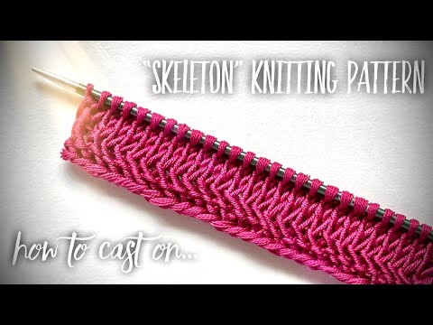 Видео: НАБОР ПЕТЕЛЬ «СКЕЛЕТИК» 🐟 / HOW TO CAST ON: SUPER EASY KNITTING DESIGN