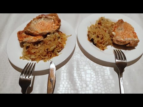Видео: Купила варежки и мясо// Мариную капусту,пока три банки// Очень вкусный ужин!!!