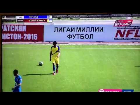 Видео: Саройкамар-Хучанд 2-1 гол:Хусейн