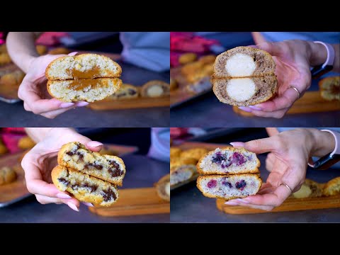 Видео: Печенье КУКИС Очень Вкусное | 4 ВИДА | Подробный рецепт  | Cookies | NY Cookies