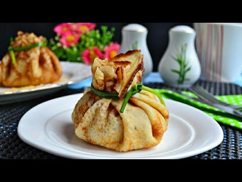 Видео: ЖУЛЬЕН  В БЛИНАХ/БЛИНЧИКИ С КУРИЦЕЙ И ГРИБАМИ/НАЛИСТНИКИ