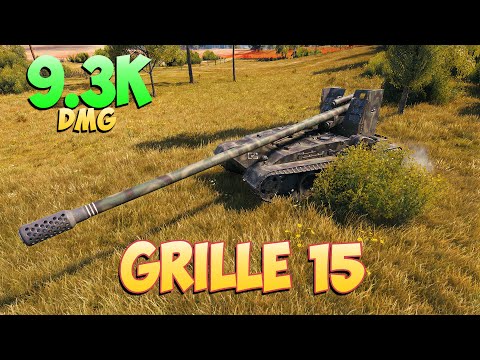 Видео: Grille 15 • Откровенная доминация! - 8 Фрагов 9.3K Урона • Мир Танков