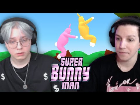 Видео: ДРЕЙК И МАЗЕЛЛОВ ИГРАЮТ В SUPER BUNNY MAN