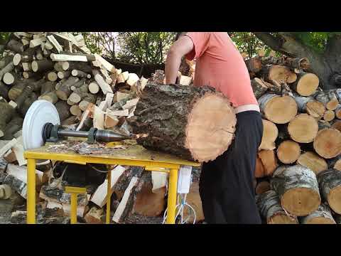 Видео: Дровокол с тяжёлым маховиком Берёза