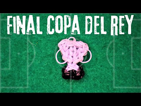 Видео: Мини Кубок Короля из резинок | Полный урок #copadelrey #DIY #gomitas #barça #realmadrid