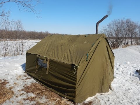 Видео: ЗИМНЯЯ ТАЕЖНАЯ ПАЛАТКА | WINTER TAIRE TENT