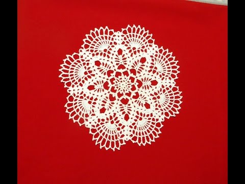 Видео: Салфетка крючком "Снежинка" #салфетка #салфеткакрючком #вязание #вязаниекрючком