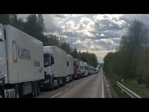 Видео: Круг ЕС-РБ-ЕС под санкциями! ч.2. Перецеп в РБ и ОБРАТНО в ЕС