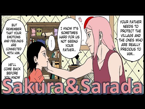 Видео: Когда он вернется домой? Часть 2 - Сакура и Сарада [SakuSara] Doujinshi [с русскими субтитрами] [HD]
