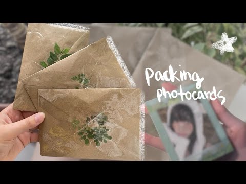 Видео: упаковка кпоп карточек | packing kpop photocards