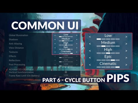Видео: Как создать кнопки цикла — система меню Unreal Common UI №6