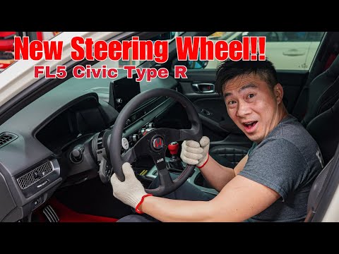 Видео: Новый руль для Civic Type R FL5 || Установка WorksBell Rapfix 2