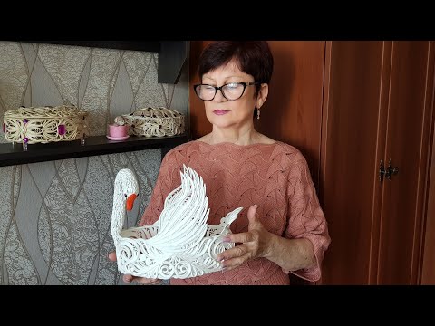 Видео: Конфетница "Лебедь" Мастер Класс Натальи Поляковой