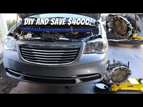 Видео: Как снять коробку передач Chrysler Town & Country 62TE с Dodge Caravan (каждый шаг в описании!)