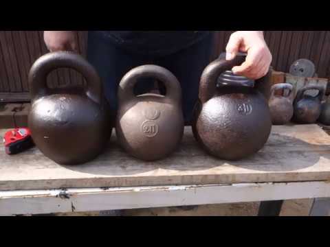 Видео: ОБЗОР ЦАРСКИХ ТРЁХПУДОВЫХ ГИРЬ REVIEW OF OLD TIME THREE POODS KETTLEBELLS