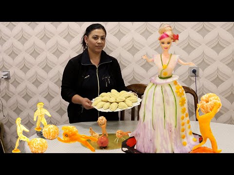Видео: Вкусная Шекербура из Слоеного Теста | Игрушка Барби из Овощей на Новогодний Стол