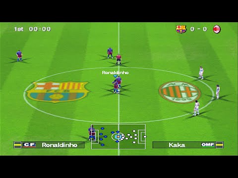 Видео: Winning Eleven 10 — «Барселона» против «Милана» | PS2