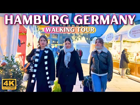 Видео: Пешеходная экскурсия по Гамбургу 🇩🇪 Германия зимой [с подписями]