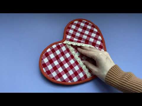 Видео: 🇺🇦Кухонная прихватка в форме сердца | Полное видео | Heart-shaped potholder | Full master classes