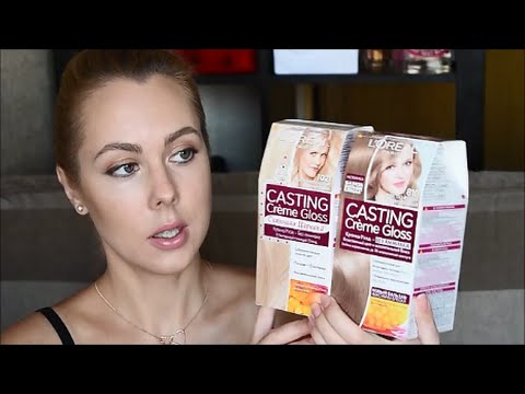 Видео: Отзыв. Осветление волос дома с краской L'Oreal Casting Creme Gloss / 810 и 1021