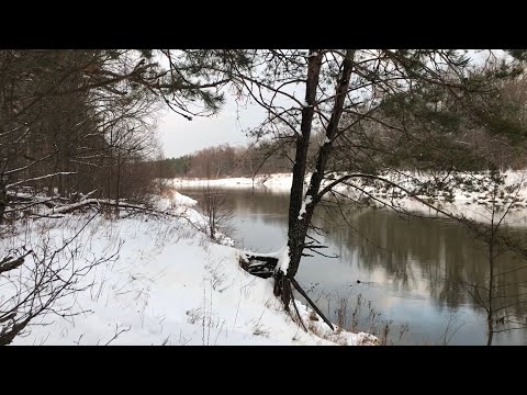 Видео: Одиночный зимний сплав по таёжной реке, капучино в лесу