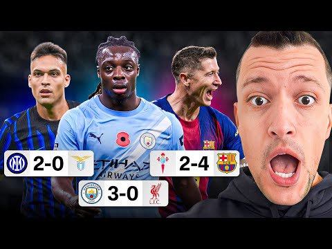 Видео: «Манчестер Сити» разгромил «Ливерпуль»! «Барса» побеждает, «Реал Мадрид» теряет очки! «Интер» лид...