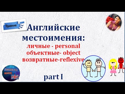 Видео: Правило: Местоимения 1 часть-личные, объектные, возвратные