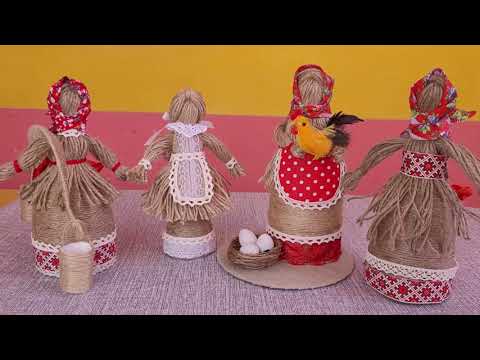 Видео: "Урок мастера" Ольга Сазанова "Джутовая кукла"