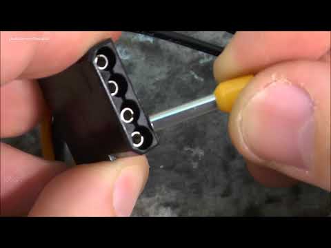 Видео: Вынимаем пин из MOLEX разъема.