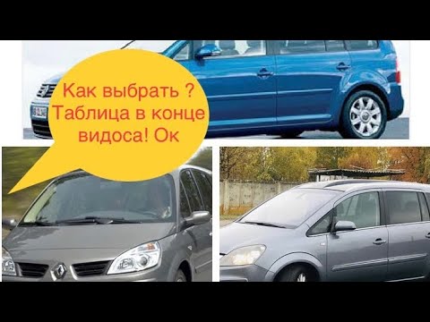 Видео: СРАВНЕНИЕ ТРЁХ КОМПАКТВЕНОВ Тоуран , Зафира, Гранд Сценик.