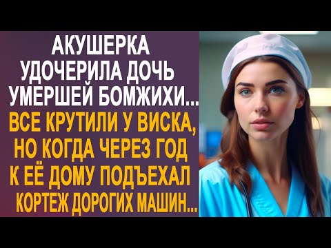 Видео: Акушерка удочерила дочь бродяжки. Но когда через год к её дому подъехал кортеж дорогих машин...