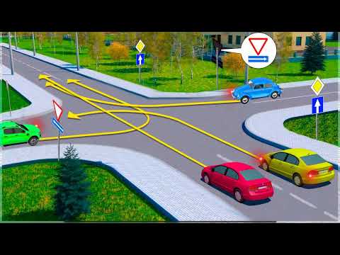 Видео: Кто нарушил траекторию? #ПДД #automobile #автоликбез #экзаменпдд