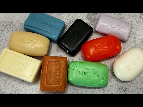 Видео: ASMR soap/ Dry soap cutting 💚❤️🧡🤍🖤💙/ Резка сухого мыла 