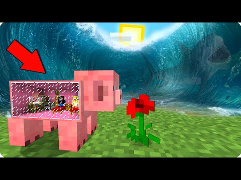 Видео: 🌊🐷ДОМ ВНУТРИ СВИНЬИ ПРОТИВ ЦУНАМИ ШЕДИ НУБИК И ДЕВУШКА В МАЙНКРАФТ 100% ТРОЛЛИНГ ЛОВУШКА MINECRAFT