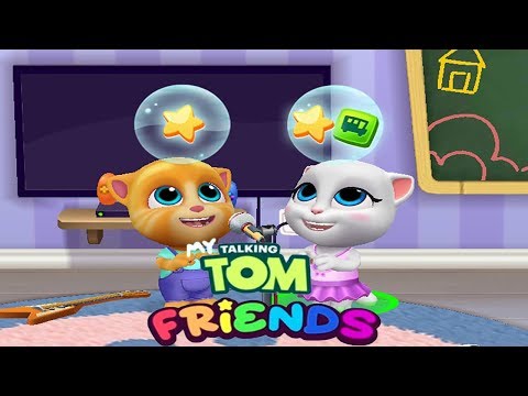 Видео: Мой Говорящий Том: Друзья обзор #4 Новые декорации и весёлые игры