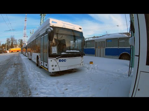 Видео: Полувыходная смена ) | Троллейбус ЗиУ. Чебоксары.