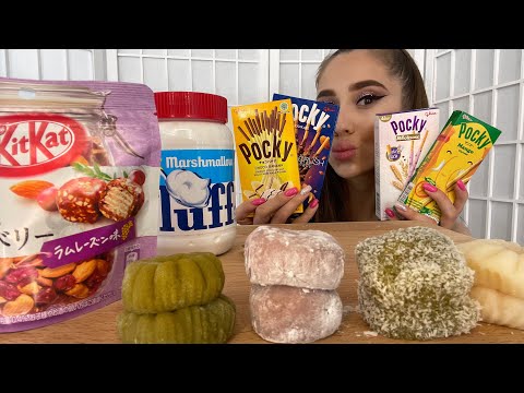 Видео: Мукбанг| Пробую впервые Азиатские сладости❤️‍🔥